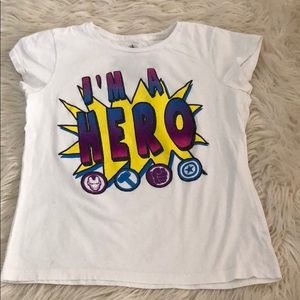 🔴Disney super hero size 14 girls top